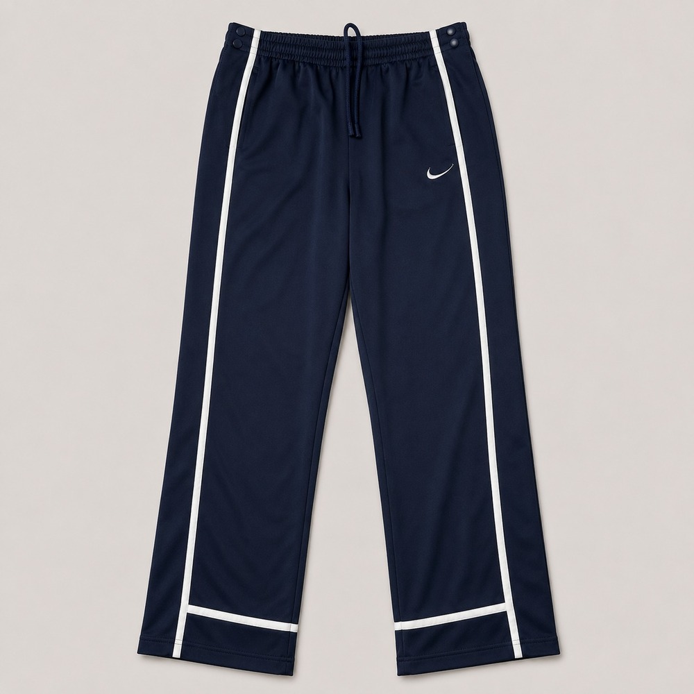 Nike Dri-FIT Track Pants Men's XL Navy Tear Away Snap Athletic Warm Up Pants
